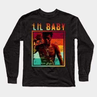 Lil baby || Retro poster || Rapper Long Sleeve T-Shirt